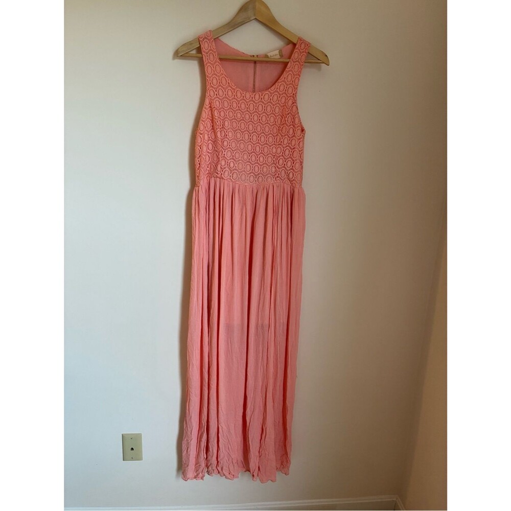 Altar'd State Pink Lace-Trim Dress Summer Size Large
